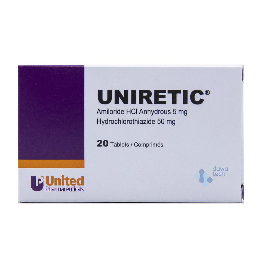 UNIRETIC 5 MG TAB 20