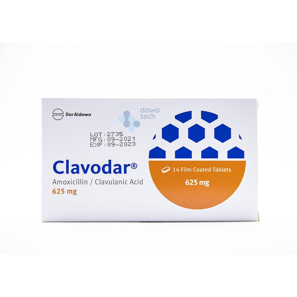 CLAVODAR 625MG 14TAB